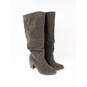 Universal Thread Harlan Knee High Slouch Boots Womens 8 Wide Calf Olive Green